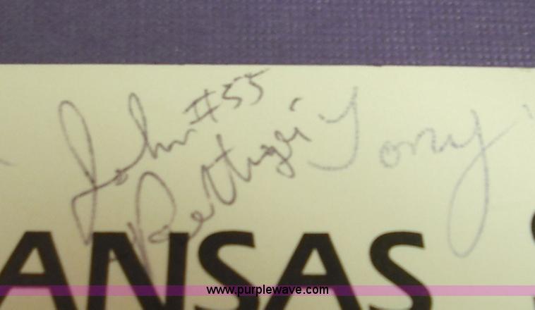image for item 1026 K-State Wildcats 1987-1988 Men's basketball autographed team framed picture
