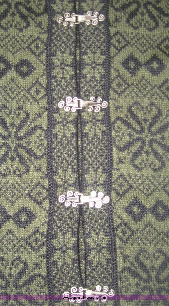 image for item 1096 Alpaca womens cardigan nordic sweater