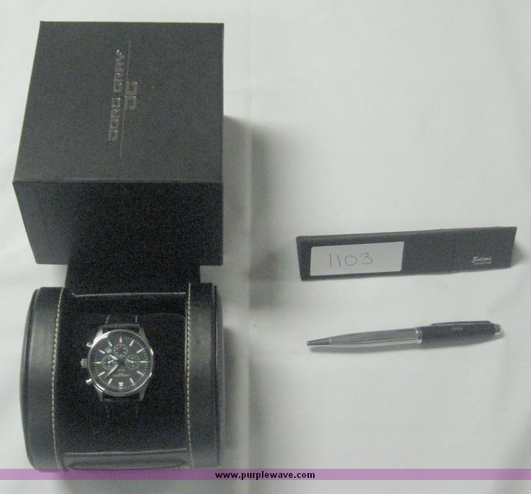 image for item 1103 Jorg Gray mens watch and pen