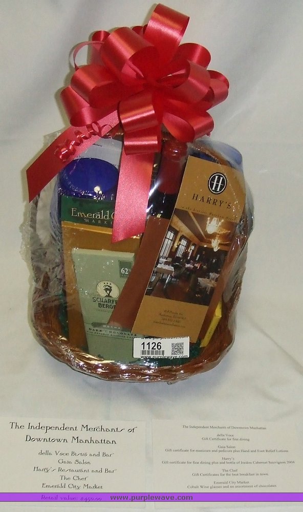 image for item 1126 The Independent Merchants of Downtown Manhattan gift basket