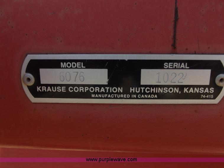 image for item B7524 Krause 6076 blade plow