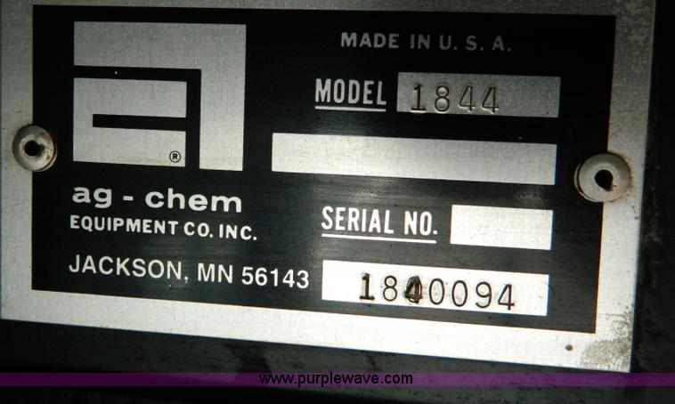image for item D8671 1994 Ag-Chem TerraGator 1844 self propelled sprayer