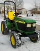 John Deere 4100 MFWD compact tractor 1,700 hours on meter Yanmar 20 HP diesel engine Gear drive 8F 4...