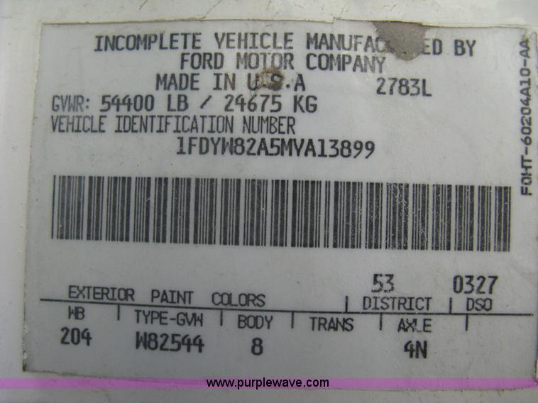 image for item A6080 1991 Ford LNT8000 water truck