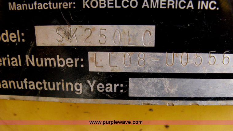 image for item A6084 2002 Kobelco SK250LC Dynamic Acera excavator