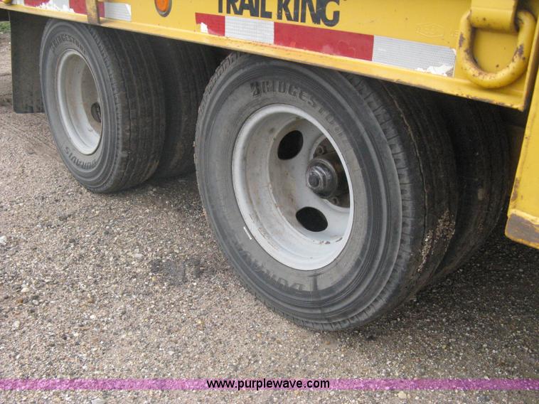 image for item A6102 2001 Trail King TKT20 tandem axle tilt bed trailer