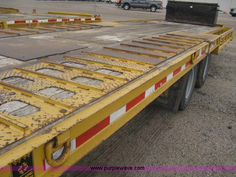 image for item A6102 2001 Trail King TKT20 tandem axle tilt bed trailer