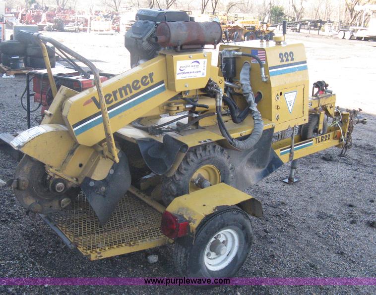 image for item A6106 Vermeer 222 stump grinder