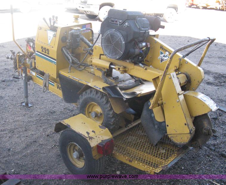 image for item A6106 Vermeer 222 stump grinder