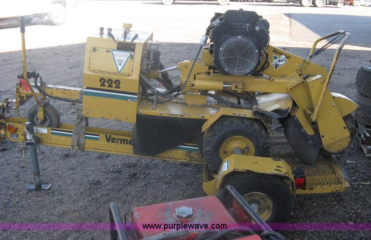 image for item A6106 Vermeer 222 stump grinder