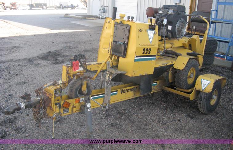 image for item A6106 Vermeer 222 stump grinder