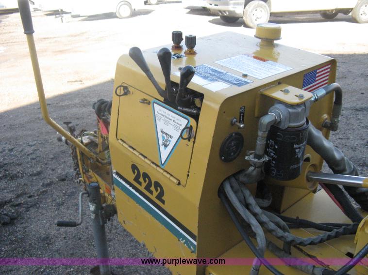 image for item A6106 Vermeer 222 stump grinder