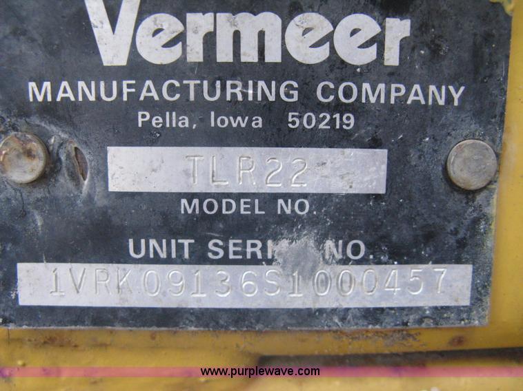 image for item A6106 Vermeer 222 stump grinder