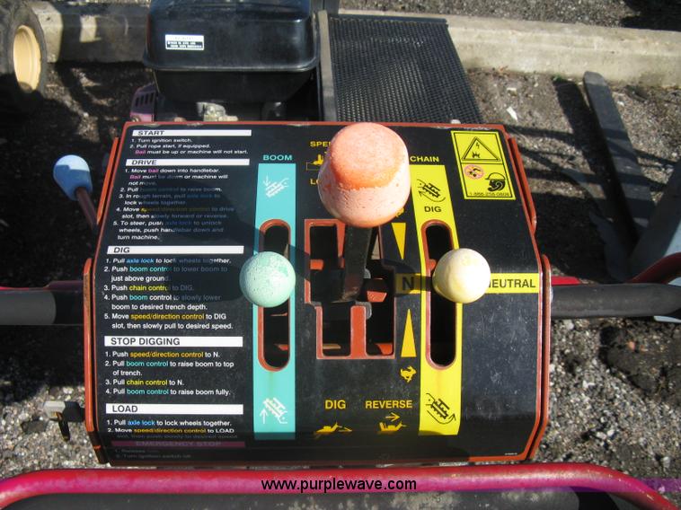 image for item A6107 2005 Ditch Witch 1330 walk behind trencher