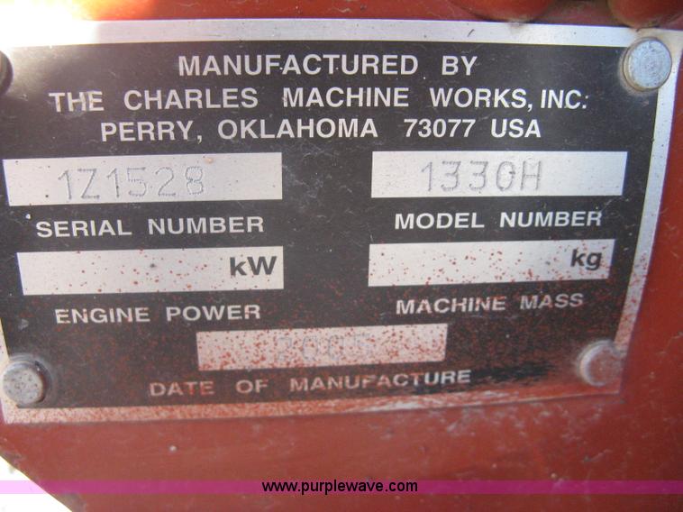 image for item A6107 2005 Ditch Witch 1330 walk behind trencher