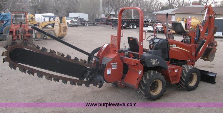 image for item A6115 2004 Ditch Witch RT55H backhoe trencher