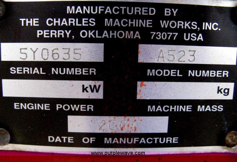 image for item A6115 2004 Ditch Witch RT55H backhoe trencher