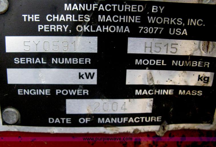 image for item A6115 2004 Ditch Witch RT55H backhoe trencher