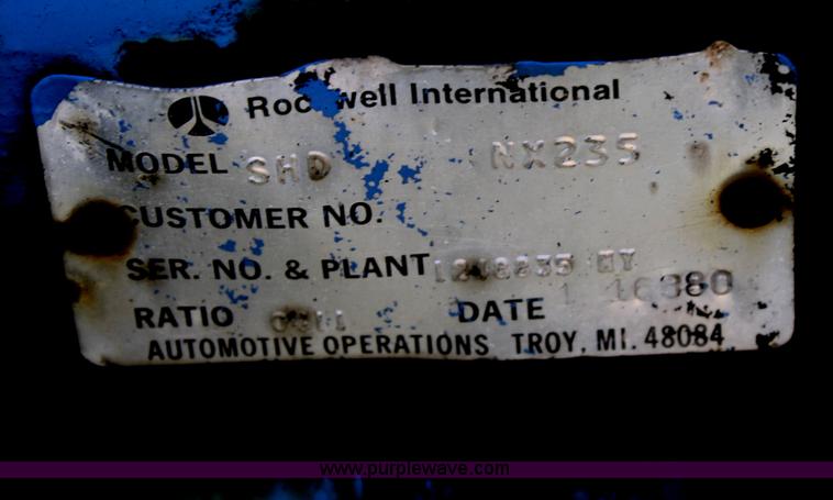 image for item A6928 Rear running gear