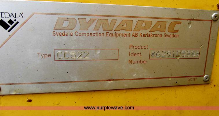 image for item B2620 1998 Dynapac CC522 double drum vibratory roller