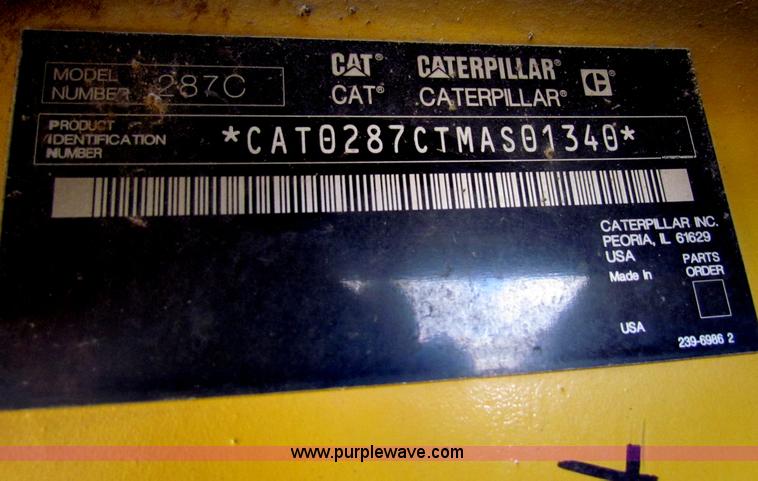 image for item B7145 2007 Caterpillar 287C skid loader