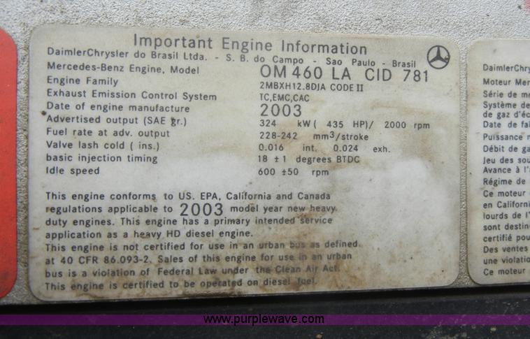 image for item C4207 2004 Western Star 4900SA crane truck