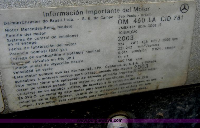 image for item C4207 2004 Western Star 4900SA crane truck