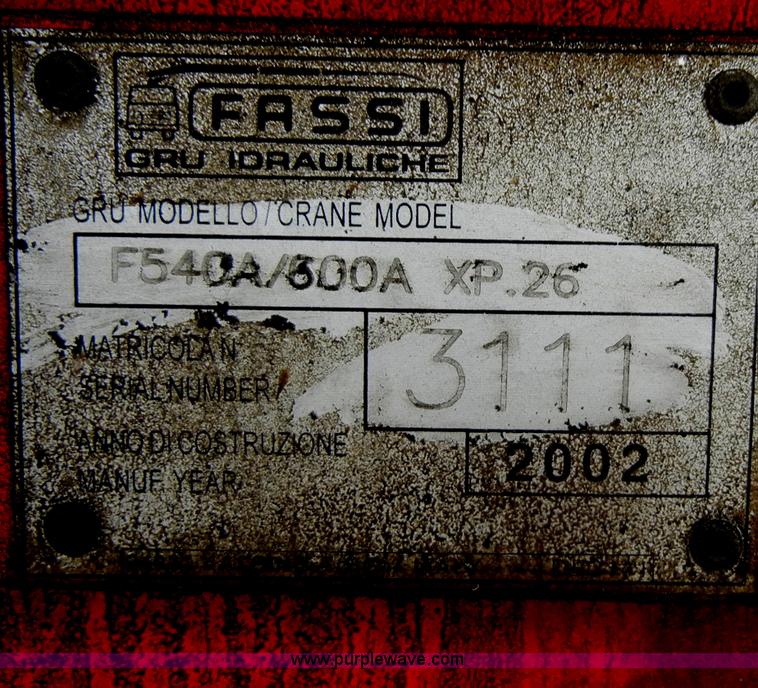 image for item C4207 2004 Western Star 4900SA crane truck