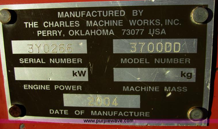 image for item C5218 2004 Ditch Witch 3700DD trencher