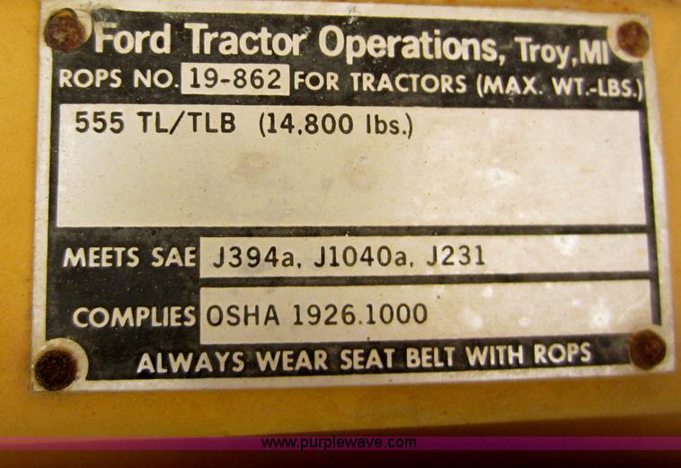 image for item C5338 Ford 555 backhoe