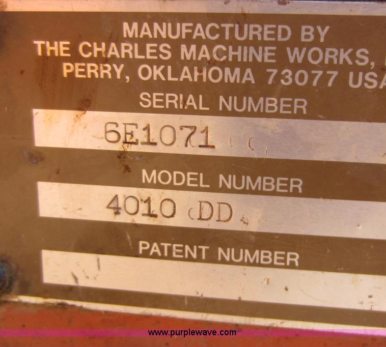 image for item C5356 Ditch Witch 4010 trencher/backhoe