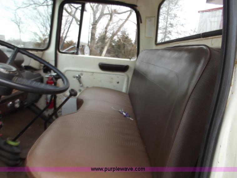 image for item D3504 1979 Ford flatbed truck with crane