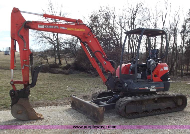 image for item D3506 2008 Kubota Super Series U45 excavator