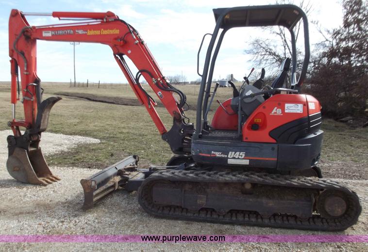 image for item D3506 2008 Kubota Super Series U45 excavator