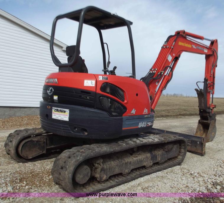 image for item D3506 2008 Kubota Super Series U45 excavator