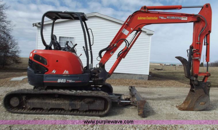 image for item D3506 2008 Kubota Super Series U45 excavator