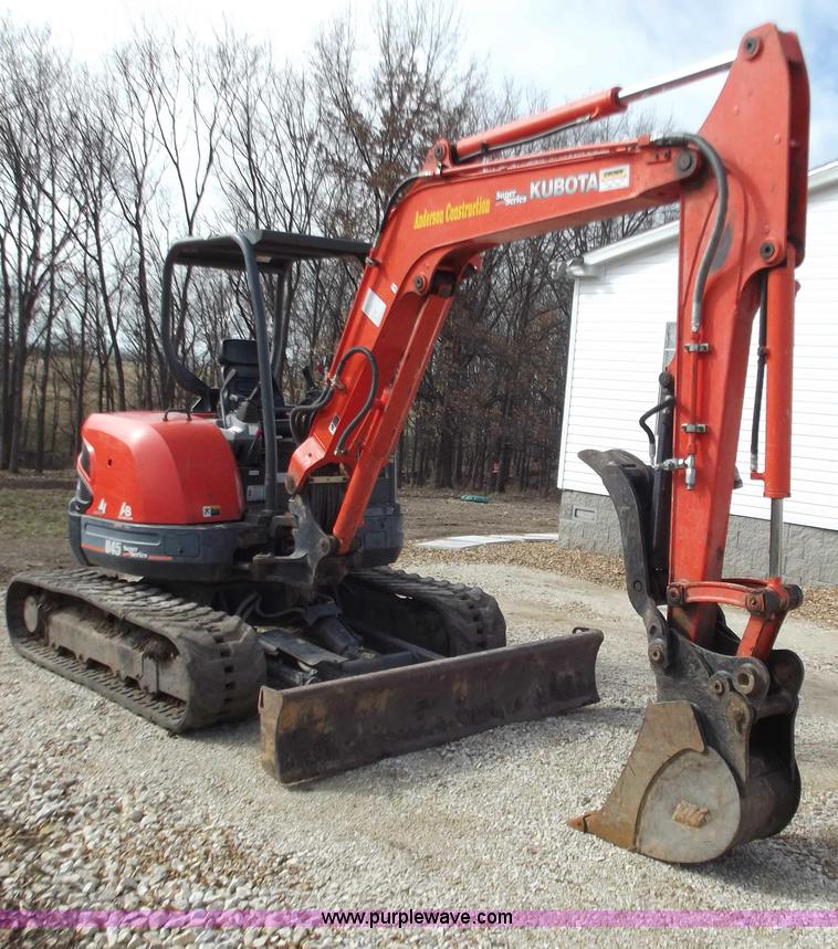 image for item D3506 2008 Kubota Super Series U45 excavator