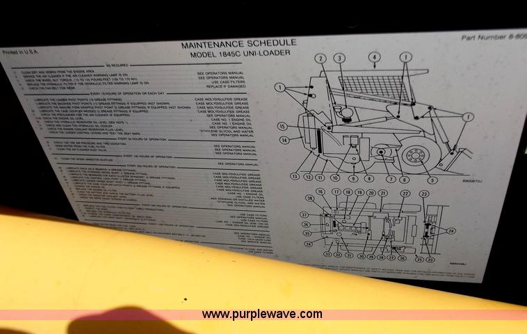 image for item D3615 2000 Case 1845C skid steer