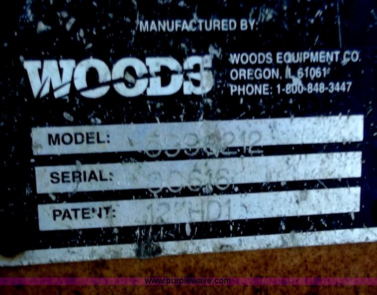 image for item D3620 Woods 12" backhoe bucket with three teeth