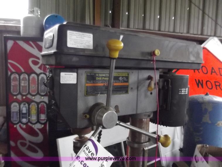image for item D3677 Central Machinery 16 speed floor drill press