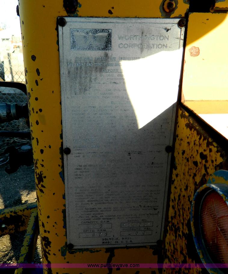 image for item D8861 Worthington air compressor