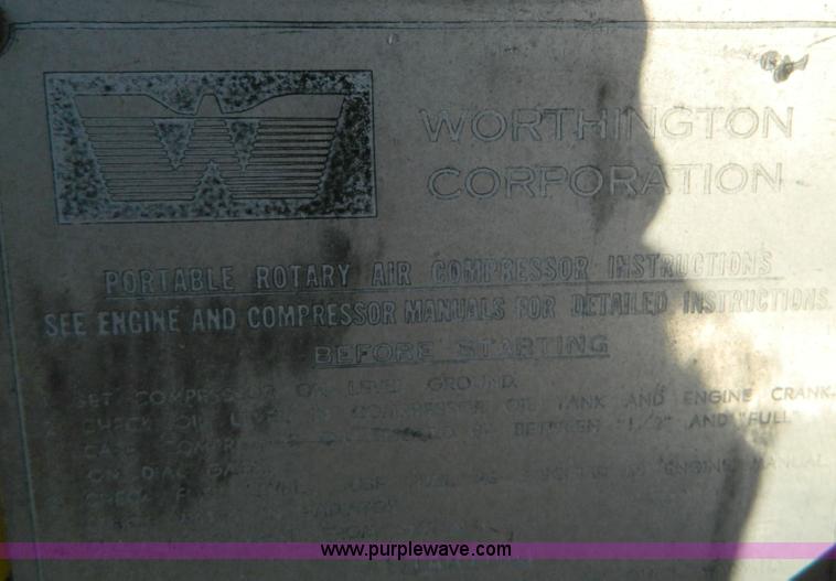 image for item D8861 Worthington air compressor