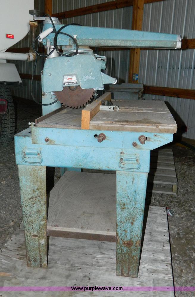 image for item E9412 Dewalt 10" radial arm saw