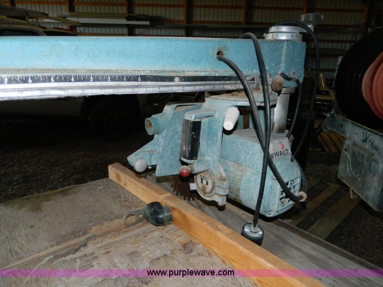 image for item E9412 Dewalt 10" radial arm saw
