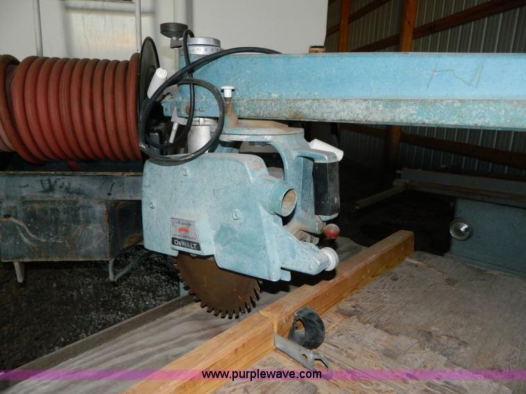 image for item E9412 Dewalt 10" radial arm saw