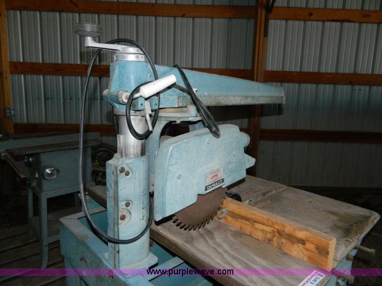 image for item E9412 Dewalt 10" radial arm saw