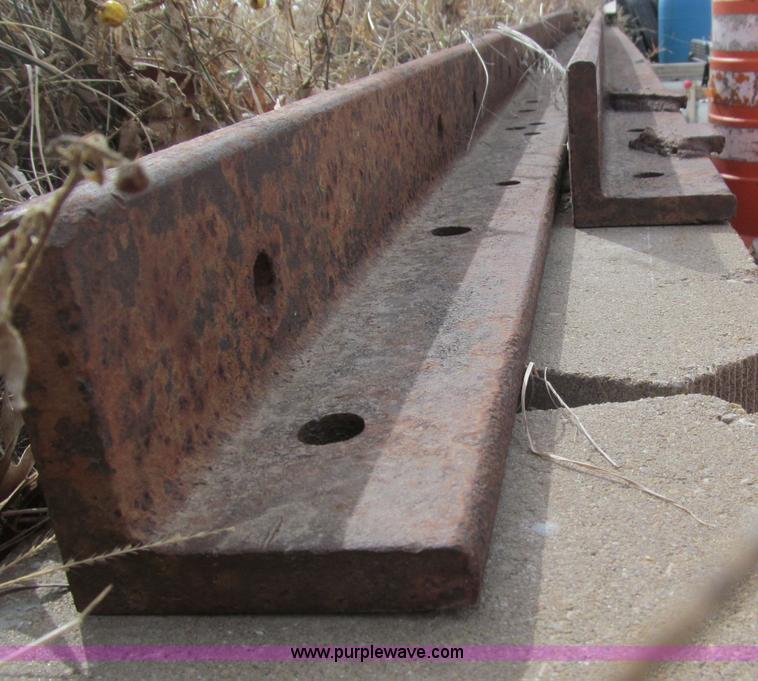 image for item G9454 (2) heavy duty 3/4"H x 4'W x 13'3"L angle iron