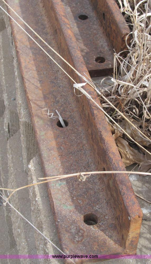 image for item G9454 (2) heavy duty 3/4"H x 4'W x 13'3"L angle iron