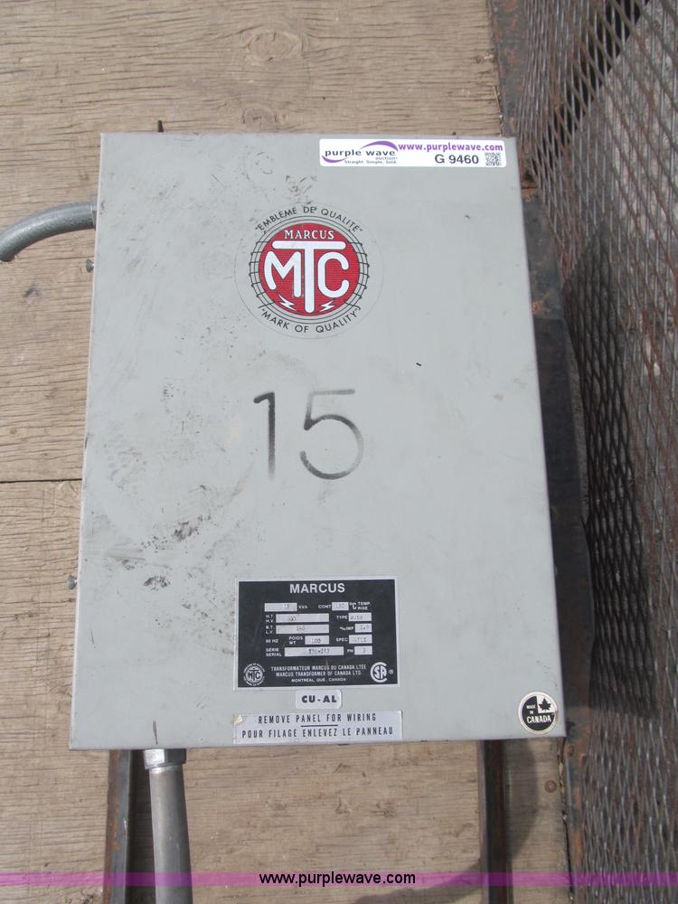 image for item G9460 Marcus 600 amp electrical transformer