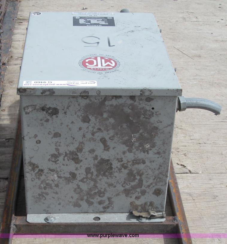 image for item G9460 Marcus 600 amp electrical transformer
